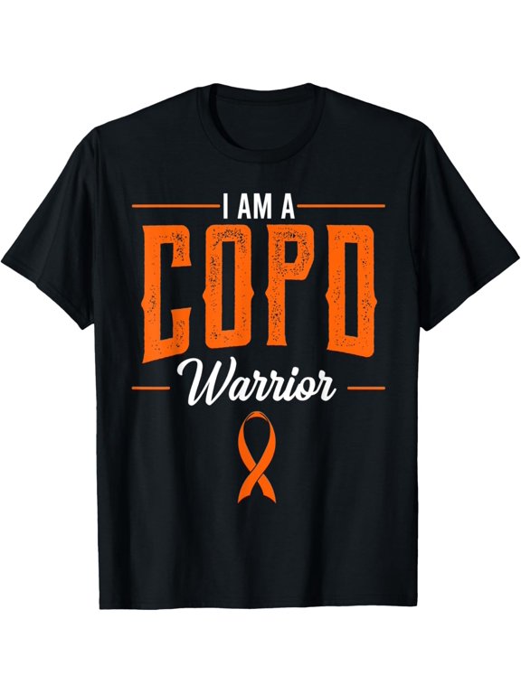t-shirt COPD Warrior Pulmonary Lung Disease Emphysema Bronchitis T-Shirt.