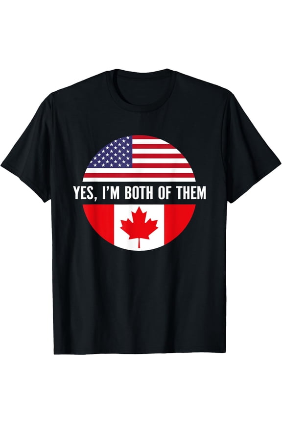 Canadian American Shirt USA Canada Flag 4th of July T-Shirt