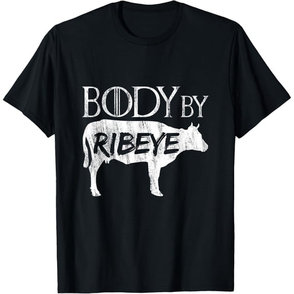 t-shirt Carnivore Diet TShirt Body By Ribeye mens，black，women，funny，journey，Crew Neck, Short Sleeve,printing