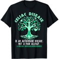 thumbnail image 1 of t-shirt Celiac Disease Is An Autoimmune Disease, Not A Food Allergy T-Shirt mens，black，women，funny，journey，Crew Neck, Short Sleeve,custom clothing patterns.gift, 1 of 4