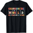 thumbnail image 1 of t-shirt Changing the World One Phoneme at a Time Teacher T-Shirt mens t shirt，black，women，funny，misfits，men，journey, 1 of 4