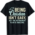 thumbnail image 1 of t-shirt Christian Retirement Plan God Jesus Faith Religious Gift T-Shirt mens，black，women，funny，men，journey，Crew Neck, Short Sleeve,printing, 1 of 4