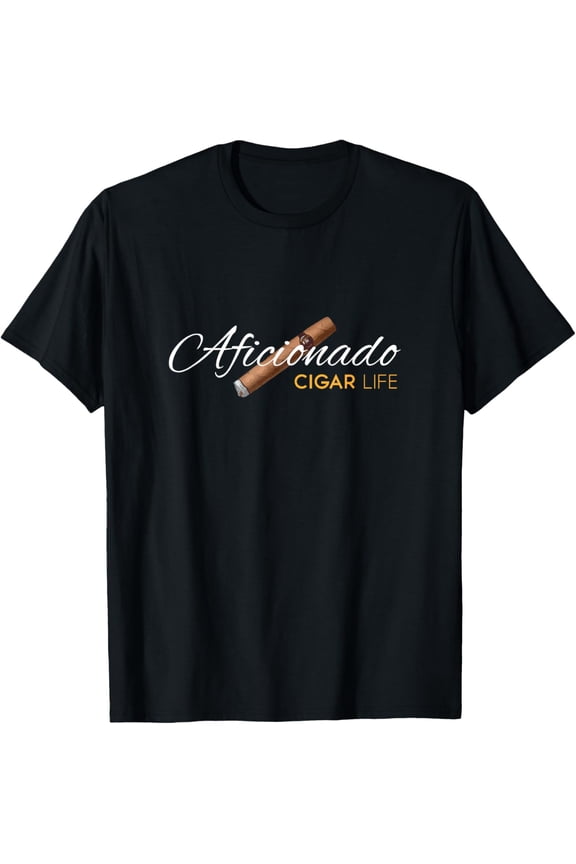 t-shirt Cigar Aficionado. Cigar Life T-Shirt mens,black,women,funny,journey,Crew Neck, Short Sleeve,custom clothing patterns.gift