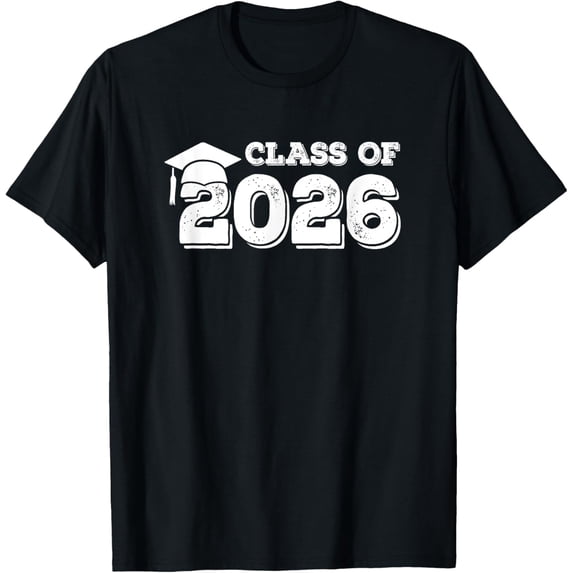 t-shirt Class Of 2026 Shirt Senior Graduation 2026 T-Shirt mens,black,women,funny,men,journey,Crew Neck, Short Sleeve,printing