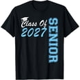thumbnail image 1 of t-shirt Class Of 2027 Senior 2027 Graduation Graduates Seniors T-Shirt mens t shirt，black，women，funny，misfits，men，journey, 1 of 4