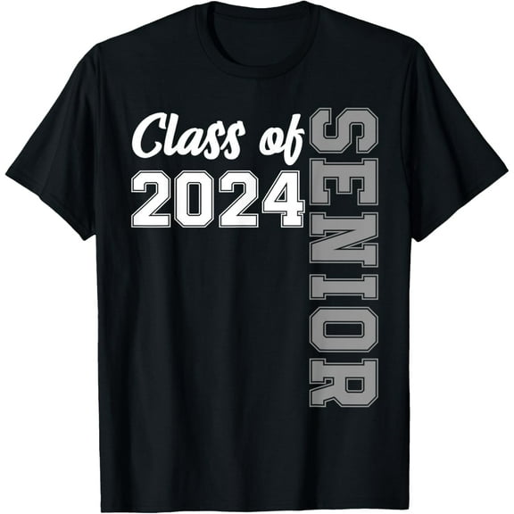 t-shirt Class of 2024 Senior 24 Shirt High School Graduation Party T-Shirt mens，black，women，funny，men，journey，Crew Neck, Short Sleeve,printing