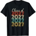 thumbnail image 1 of t-shirt Class of 2027 Senior 2027 Graduation T-Shirt mens，black，women，funny，men，journey，Crew Neck, Short Sleeve,printing, 1 of 4