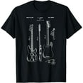 thumbnail image 1 of t-shirt Classic Vintage Patent Print 1953 Bass Guitar T-Shirt mens t shirt，black，women，funny，misfits，men，journey, 1 of 4