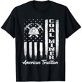 thumbnail image 1 of t-shirt Coal Miner - USA Flag Patriotic Underground Mining Laborer T-Shirt., 1 of 4