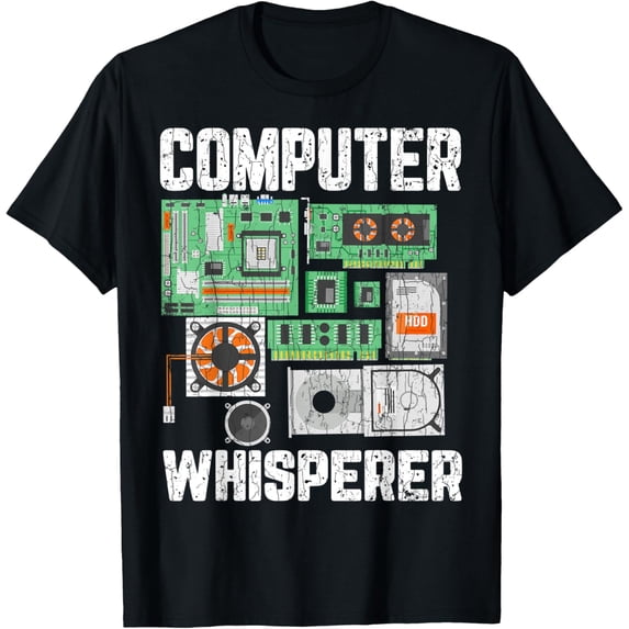 t-shirt Computer Whisperer Funny IT Technician Graphic T-Shirt.