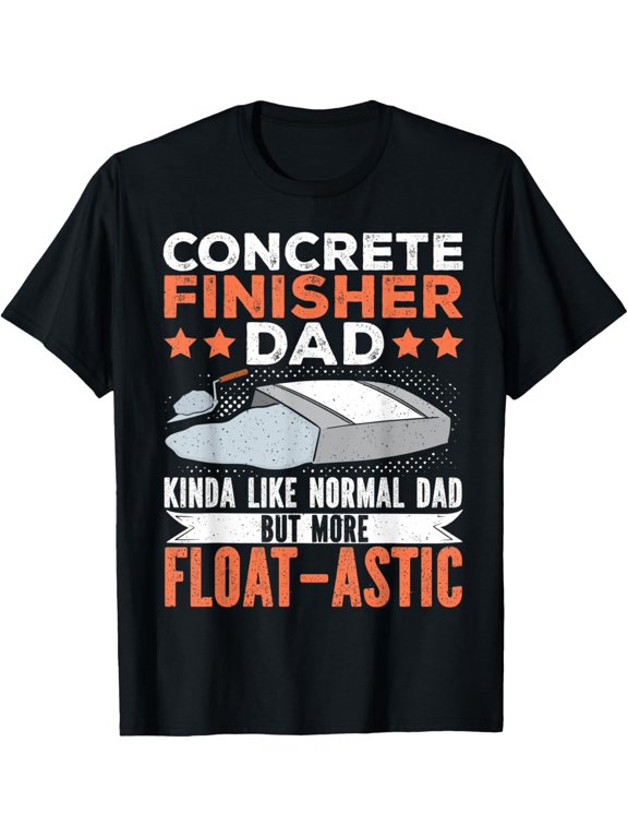 t-shirt Construction concrete finisher T-Shirt mens,black,women,funny,journey,Crew Neck, Short Sleeve,custom clothing patterns.gift