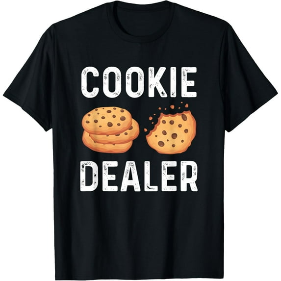 t-shirt Cookie Dealer - Cookie Lover Cookie Baker T-Shirt mens,black,women,funny,men,journey,Crew Neck, Short Sleeve,printing