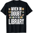 thumbnail image 1 of t-shirt Cool Book Reader Men Women Library Themed Bookworm Librarian T-Shirt mens，black，women，funny，journey，Crew Neck, Short Sleeve,custom clothing patterns.gift, 1 of 4