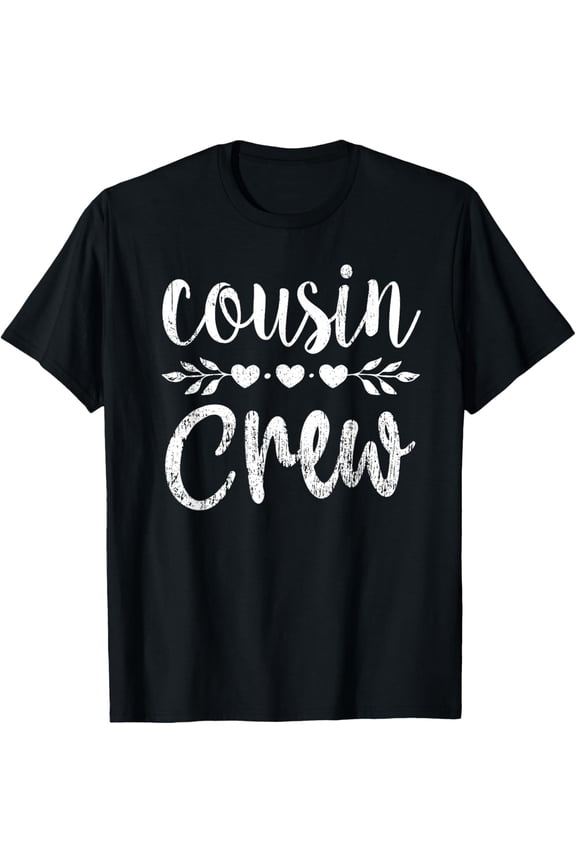 t-shirt Cousin crew for Kids and Adult Boy Girl and Team Cousin Crew T-Shirt mens,black,women,funny,men,journey,Crew Neck, Short Sleeve,printing