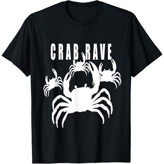 t-shirt Crab Rave Meme - T-Shirt mens，black，women，funny，journey，Crew Neck, Short Sleeve,custom clothing patterns.gift
