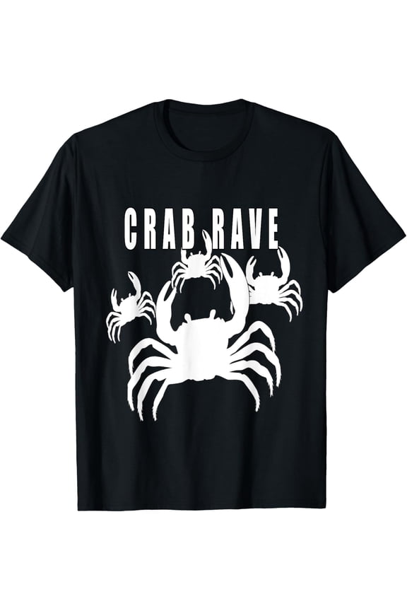 t-shirt Crab Rave Meme - T-Shirt mens,black,women,funny,journey,Crew Neck, Short Sleeve,custom clothing patterns.gift