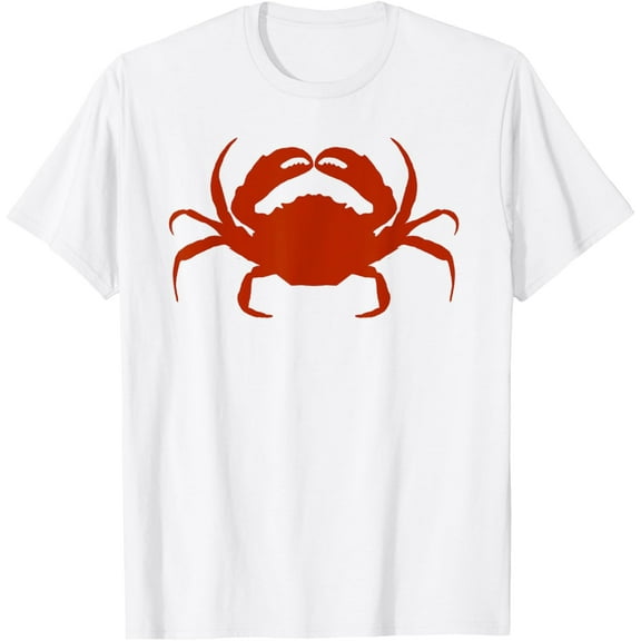 t-shirt Crab T Shirt for Girls, Boys, Men, and Women mens, woman, white,funny,journey,Crew Neck, Short Sleeve,custom clothing patterns.gift