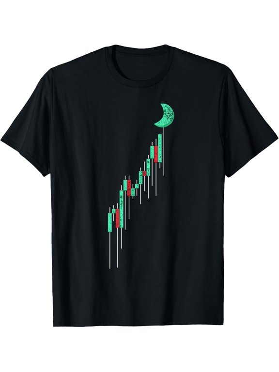 t-shirt Crypto Currency Hodl Vintage Bull Market Chart To The Moon T-Shirt mens,black,women,funny,men,journey,Crew Neck, Short Sleeve,printing