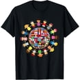 thumbnail image 1 of t-shirt Cultural, Diversity Kids around the Globe T-Shirt mens，black，women，funny，men，journey，Crew Neck, Short Sleeve,printing, 1 of 4
