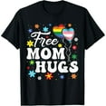 thumbnail image 1 of t-shirt Cute Free Mom Hugs Gay Pride Transgender Rainbow Flag T-Shirt., 1 of 7