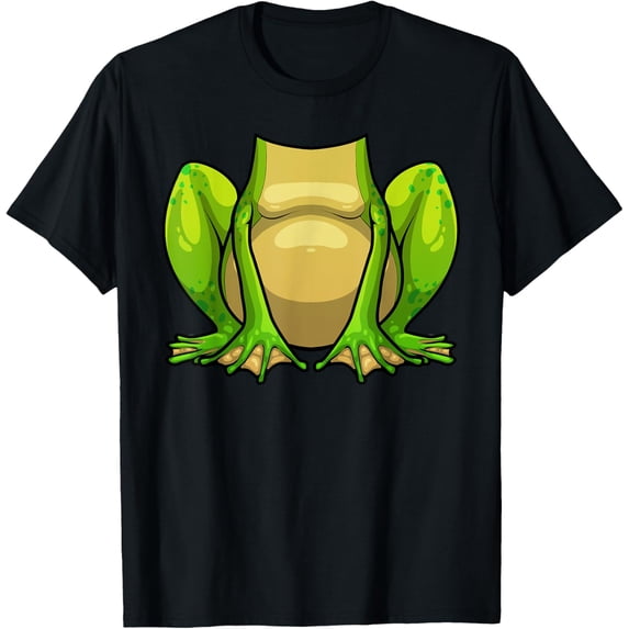 t-shirt Cute Frog Costume For Men Women Kids Toad Animal Halloween T-ShirtMen and women can wear, black T-shirts, gifts. Age: M,L,XL 2XL, 3XL, 4XL