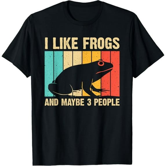 t-shirt Cute Frog Design For Toad Lover Men Women Amphibian Animals T-ShirtMen and women can wear, black T-shirts, gifts. Age: M,L,XL 2XL, 3XL, 4XL