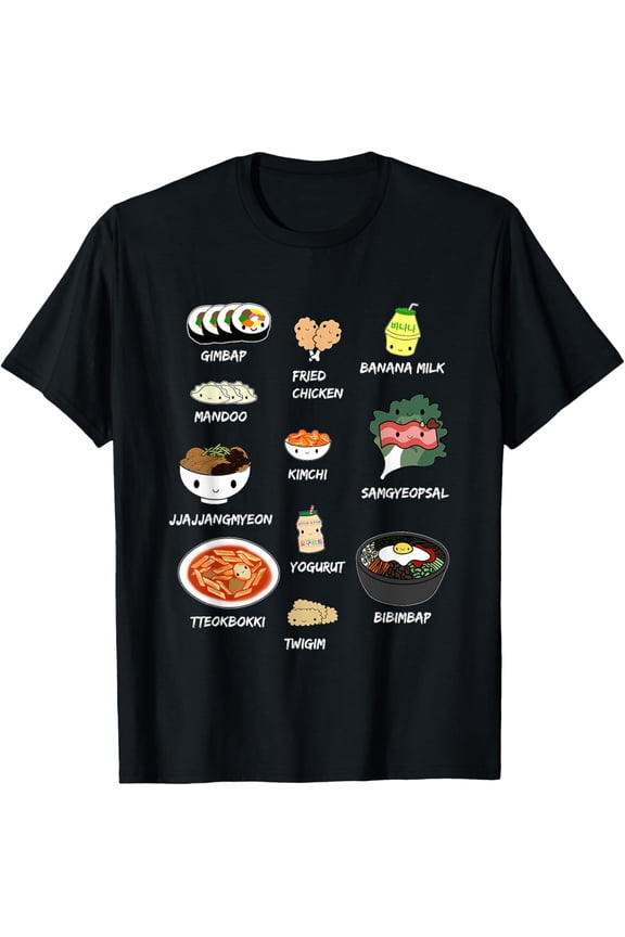 t-shirt Cute Korean Lunch Shirt, Bibimbap and more T-Shirt.