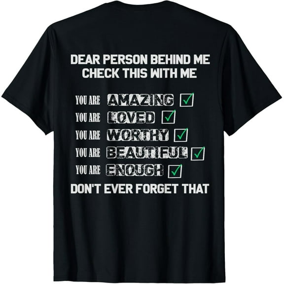 t-shirt Dear Person Behind me Funny Father and Son T-Shirt.