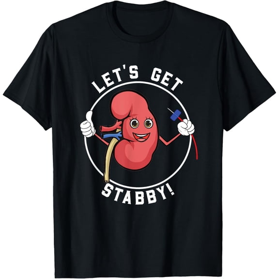 t-shirt Dialysis Tech CCHT Kawaii Kidney T-Shirt mens，black，women，funny，journey，Crew Neck, Short Sleeve,custom clothing patterns.gift