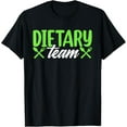 thumbnail image 1 of t-shirt Dietary Team Registered Dietitian Dietary Aide RD Dietician T-ShirtMen and women can wear, black T-shirts, gifts. Age: M,L，XL 2XL, 3XL, 4XL, 1 of 4