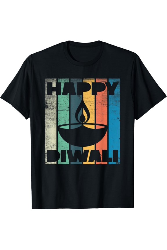 t-shirt Diwali Light Festival Deepavali Happy Diwali T-Shirt mens,black,women,funny,journey,Crew Neck, Short Sleeve,custom clothing patterns.gift
