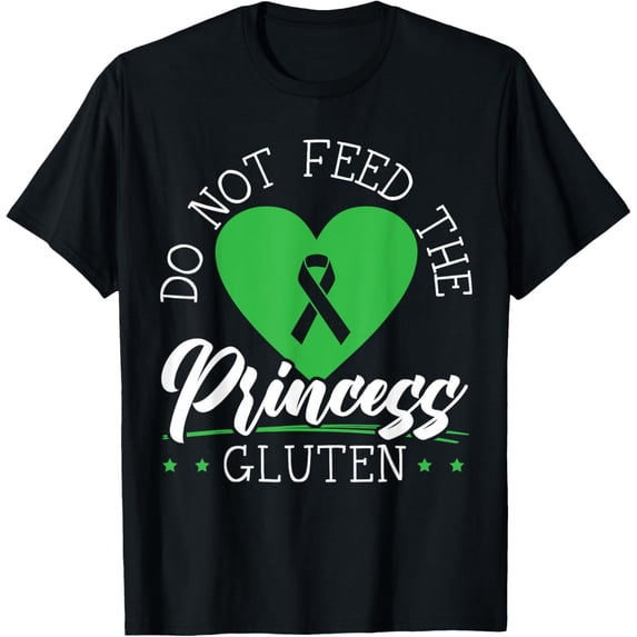 t-shirt Do Not Feed The Princess Gluten Food Allergy Celiac Disease T-Shirt.