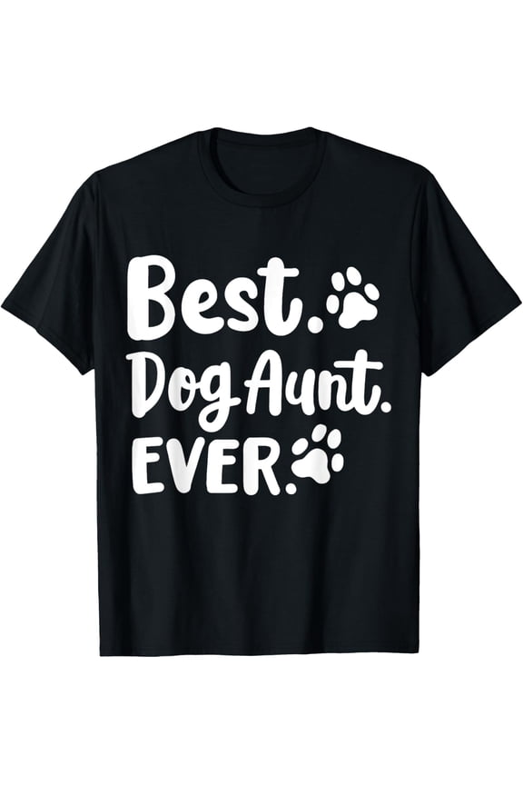 t-shirt Dog Aunt Dog Auntie T-Shirt mens，black，women，funny，journey，Crew Neck, Short Sleeve,custom clothing patterns.gift