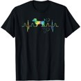 thumbnail image 1 of t-shirt Dog Tie Dye Heartbeat Funny Weenie Sausage Dog Dachshund T-Shirt mens，black，women，funny，men，journey，Crew Neck, Short Sleeve,printing, 1 of 4