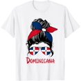 thumbnail image 1 of t-shirt Dominicana Dominican Girl Republica Dominicana Republic T-ShirtMen and women can wear white T-shirts, gifts. Age: M,，L，XL，2XL,3XL, 4XL, 1 of 4
