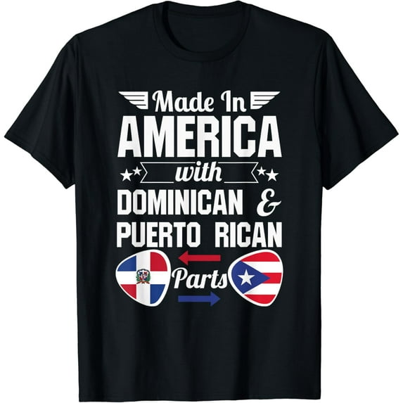 t-shirt Dominirican Puerto Rico and Republica Dominicana Pride Flag T-Shirt mens t shirt,black,women,funny,misfits,men,journey