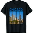 thumbnail image 1 of t-shirt Downtown Chicago Skyline Souvenirs State Illinois T-Shirt., 1 of 4