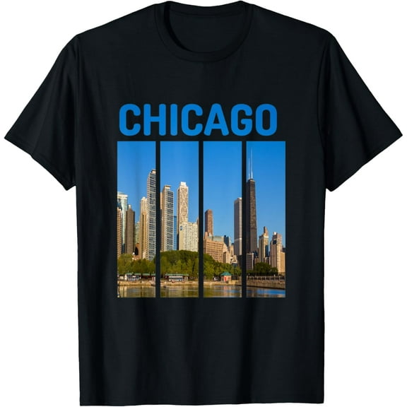 t-shirt Downtown Chicago Skyline Souvenirs State Illinois T-Shirt.
