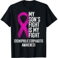 thumbnail image 1 of t-shirt EOE My Son's Fight Is My Fight Eosinophilic Esophagitis T-Shirt mens，black，women，funny，journey，Crew Neck, Short Sleeve,custom clothing patterns.gift, 1 of 4
