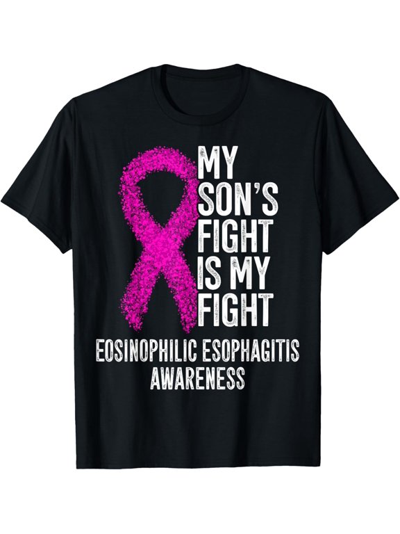 t-shirt EOE My Son's Fight Is My Fight Eosinophilic Esophagitis T-Shirt mens,black,women,funny,journey,Crew Neck, Short Sleeve,custom clothing patterns.gift
