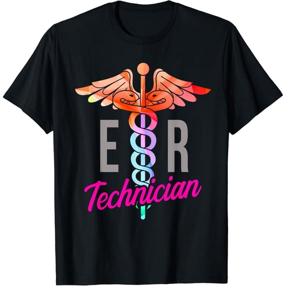 t-shirt ER Technician Training Emergency Room Tech T-Shirt mens t shirt,black,women,funny,misfits,men,journey