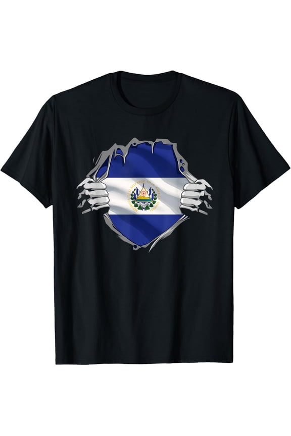 t-shirt El Salvador Shirt Salvadoran Flag El Salvador Roots Heritage T-Shirt.