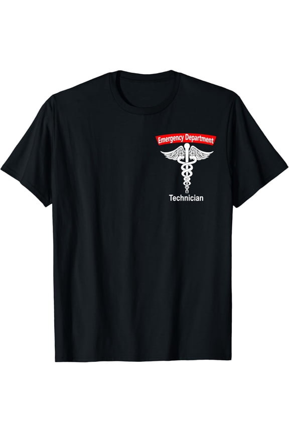 t-shirt Emergency Department Technician ED Tech Medical Caduceus ER T-Shirt mens t shirt,black,women,funny,misfits,men,journey