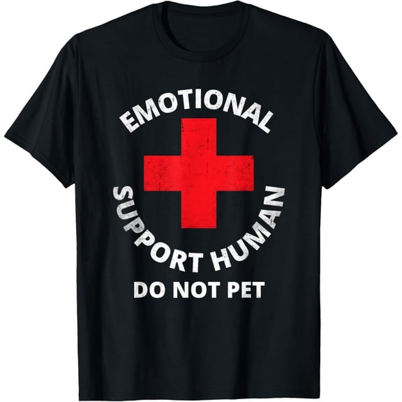 Service Dog Love Humor T-ShirtMen's and women's gift, black and white T-shirt, size: Extra large S-4XL