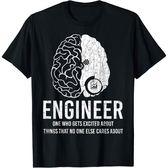 Engineer Definition Funny Engineering Graphic T-Shirt