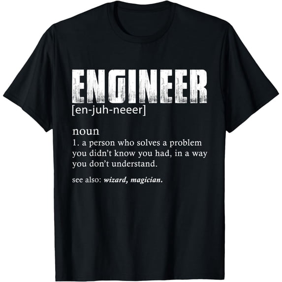 t-shirt Engineer Definition T Shirt Funny Engineering T-Shirt mens t shirt,black,women,funny,misfits,men,journey