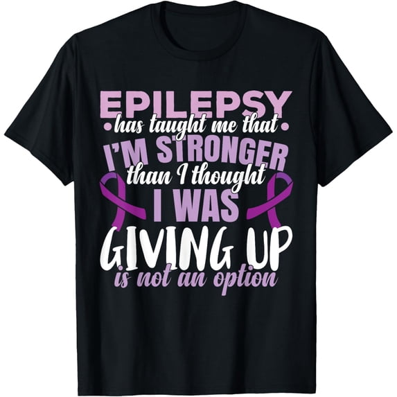 t-shirt Epilepsy Warrior Purple Ribbon Epilepsy Awareness T-Shirt mens,black,women,funny,journey,Crew Neck, Short Sleeve,printing