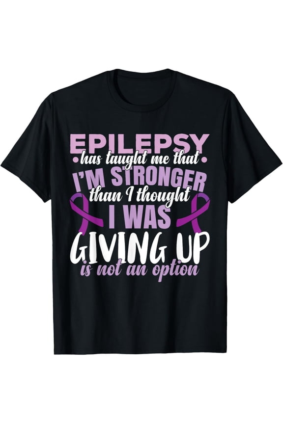 t-shirt Epilepsy Warrior Purple Ribbon Epilepsy Awareness T-Shirt mens,black,women,funny,journey,Crew Neck, Short Sleeve,printing