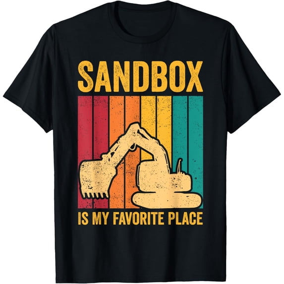 t-shirt Excavator Operator HEO Sandbox Is My Favorite Place T-Shirt.