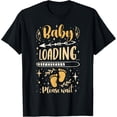 thumbnail image 1 of t-shirt Expecting Mom To Be, Pregnancy Announcement, Baby Loading T-Shirt mens，black，women，funny，journey，Crew Neck, Short Sleeve,custom clothing patterns.gift, 1 of 4